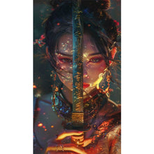 Load image into Gallery viewer, AB Diamond Painting - Full Round - Sword-wielding female warrior (40*70CM)