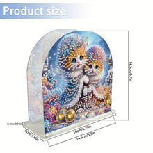 Load image into Gallery viewer, Christmas Acrylic DIY 5D Diamond Art Painting Napkin Holder Set Home Table Decor