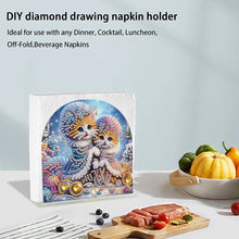 Load image into Gallery viewer, Christmas Acrylic DIY 5D Diamond Art Painting Napkin Holder Set Home Table Decor
