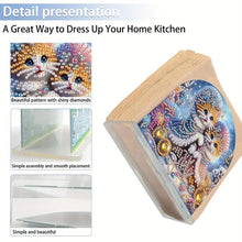 Load image into Gallery viewer, Christmas Acrylic DIY 5D Diamond Art Painting Napkin Holder Set Home Table Decor