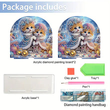 Load image into Gallery viewer, Christmas Acrylic DIY 5D Diamond Art Painting Napkin Holder Set Home Table Decor