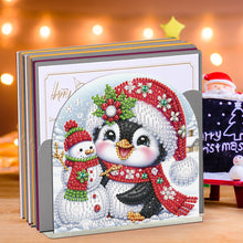 Load image into Gallery viewer, Christmas Acrylic DIY 5D Diamond Art Painting Napkin Holder Set Home Table Decor