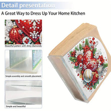 Load image into Gallery viewer, Christmas Acrylic DIY 5D Diamond Art Painting Napkin Holder Set Home Table Decor