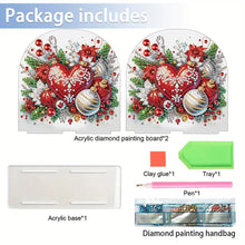 Load image into Gallery viewer, Christmas Acrylic DIY 5D Diamond Art Painting Napkin Holder Set Home Table Decor