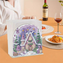 Load image into Gallery viewer, Christmas Acrylic DIY 5D Diamond Art Painting Napkin Holder Set Home Table Decor
