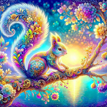 Load image into Gallery viewer, AB Diamond Painting - Full Round - Squirrel by the crystal lake (40*40CM)