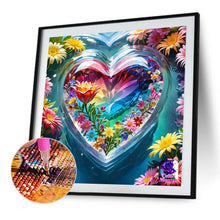 Load image into Gallery viewer, AB Diamond Painting - Full Round - Colorful crystal heart (40*40CM)