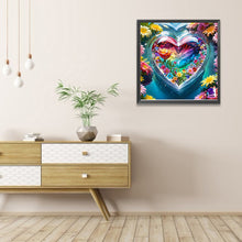 Load image into Gallery viewer, AB Diamond Painting - Full Round - Colorful crystal heart (40*40CM)
