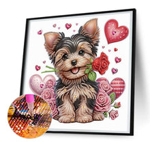 Load image into Gallery viewer, Diamond Painting - Partial Special Shaped - Cute dog (30*30CM)