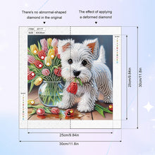 Load image into Gallery viewer, Diamond Painting - Partial Special Shaped - Cute dog (30*30CM)
