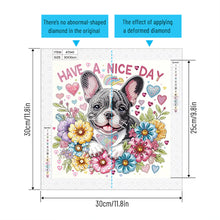 Load image into Gallery viewer, Diamond Painting - Partial Special Shaped - Cute dog (30*30CM)