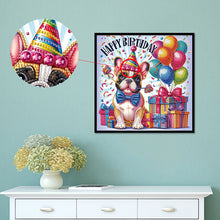 Load image into Gallery viewer, Diamond Painting - Partial Special Shaped - Cute dog (30*30CM)