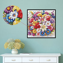 Load image into Gallery viewer, Diamond Painting - Partial Special Shaped - Flower bouquet (30*30CM)