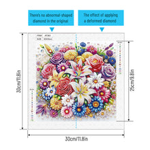 Load image into Gallery viewer, Diamond Painting - Partial Special Shaped - Flower bouquet (30*30CM)