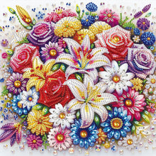 Load image into Gallery viewer, Diamond Painting - Partial Special Shaped - Flower bouquet (30*30CM)