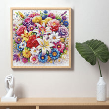 Load image into Gallery viewer, Diamond Painting - Partial Special Shaped - Flower bouquet (30*30CM)