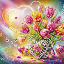 Load image into Gallery viewer, Diamond Painting - Partial Special Shaped - Flower bouquet (30*30CM)