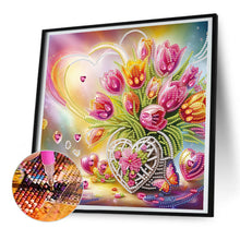 Load image into Gallery viewer, Diamond Painting - Partial Special Shaped - Flower bouquet (30*30CM)