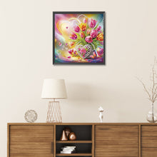 Load image into Gallery viewer, Diamond Painting - Partial Special Shaped - Flower bouquet (30*30CM)