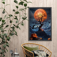Load image into Gallery viewer, Diamond Painting - Full Round - Tree under Halloween night (40*60CM)
