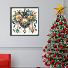 Load image into Gallery viewer, Diamond Painting - Full Round - Christmas rose blue ball (40*40CM)