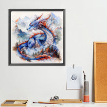 Load image into Gallery viewer, Diamond Painting - Full Round - Mountain blue dragon (40*40CM)