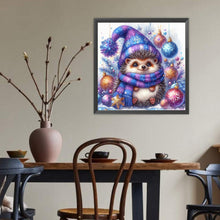 Load image into Gallery viewer, Diamond Painting - Full Round - Christmas hedgehog (40*40CM)