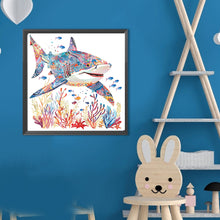 Load image into Gallery viewer, Diamond Painting - Full Round - Undersea shark (40*40CM)