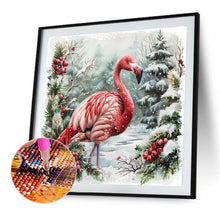 Load image into Gallery viewer, Diamond Painting - Full Round - Christmas flamingo (40*40CM)
