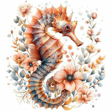 Load image into Gallery viewer, Diamond Painting - Full Round - Seahorse in the flower field (40*40CM)