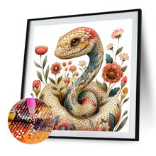 Load image into Gallery viewer, Diamond Painting - Full Round - Snake in the flower field (40*40CM)