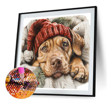 Load image into Gallery viewer, Diamond Painting - Full Round - Christmas Vizsla (40*40CM)