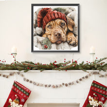 Load image into Gallery viewer, Diamond Painting - Full Round - Christmas Vizsla (40*40CM)
