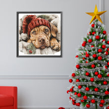 Load image into Gallery viewer, Diamond Painting - Full Round - Christmas Vizsla (40*40CM)
