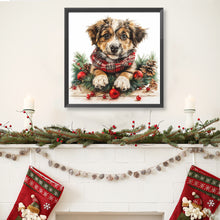 Load image into Gallery viewer, Diamond Painting - Full Round - Christmas border collie (40*40CM)