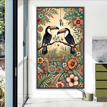 Load image into Gallery viewer, Diamond Painting - Full Round - Abstract toucan (40*70CM)