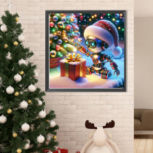 Load image into Gallery viewer, Diamond Painting - Full Round - Christmas gift and small robot (50*50CM)