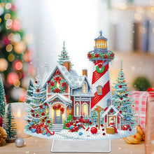 Load image into Gallery viewer, Christmas Acrylic Special Shape Igloo Table Top Diamond Painting Ornament Kits