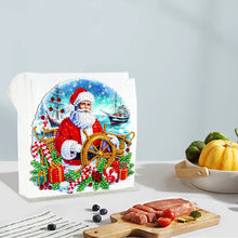 Load image into Gallery viewer, Acrylic Christmas Double Sided Nutcracker Diamond Art Storage Rack for Beginners