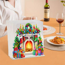 Load image into Gallery viewer, Acrylic Christmas Double Sided Nutcracker Diamond Art Storage Rack for Beginners