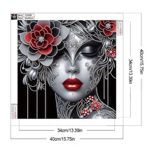 Load image into Gallery viewer, Diamond Painting - Partial Special Shaped - Elegant lady (40*40CM)