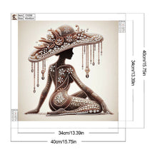 Load image into Gallery viewer, Diamond Painting - Partial Special Shaped - Elegant lady with pearls (40*40CM)