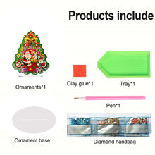Load image into Gallery viewer, Christmas Diamond Painting Tabletop Ornaments Kit for Home Office Desktop Decor