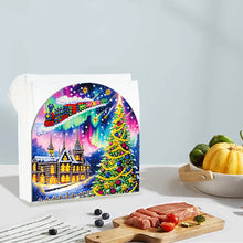 Load image into Gallery viewer, Christmas Acrylic DIY 5D Diamond Art Painting Napkin Holder Set Home Table Decor