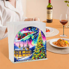 Load image into Gallery viewer, Christmas Acrylic DIY 5D Diamond Art Painting Napkin Holder Set Home Table Decor