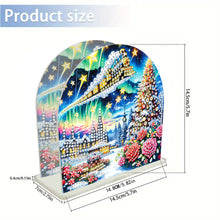 Load image into Gallery viewer, Christmas Acrylic DIY 5D Diamond Art Painting Napkin Holder Set Home Table Decor