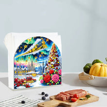 Load image into Gallery viewer, Christmas Acrylic DIY 5D Diamond Art Painting Napkin Holder Set Home Table Decor