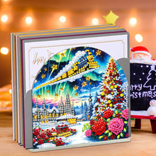 Load image into Gallery viewer, Christmas Acrylic DIY 5D Diamond Art Painting Napkin Holder Set Home Table Decor