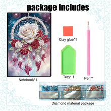Load image into Gallery viewer, Christmas 5D Diamond Painting Notebook Diamond Art Diary Book for Adults Kids