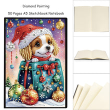 Load image into Gallery viewer, Christmas 5D Diamond Painting Notebook Diamond Art Diary Book for Adults Kids